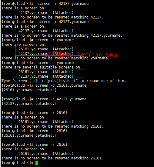 linux Screen使用  关于screen的命令详解的命令详解（SSH防掉线）