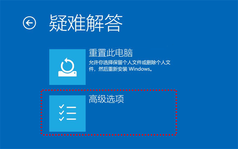 Windows 10系统修复错误代码：0xc0000001一直重启无法开机的方法！,trouble-shooting-advanced.png,系统,用户,功能,第3张